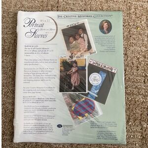 Creative Memories 8.5x11 Portrait Sleeves Refill 5 SheetsRCM-11PS Photo Safe NEW